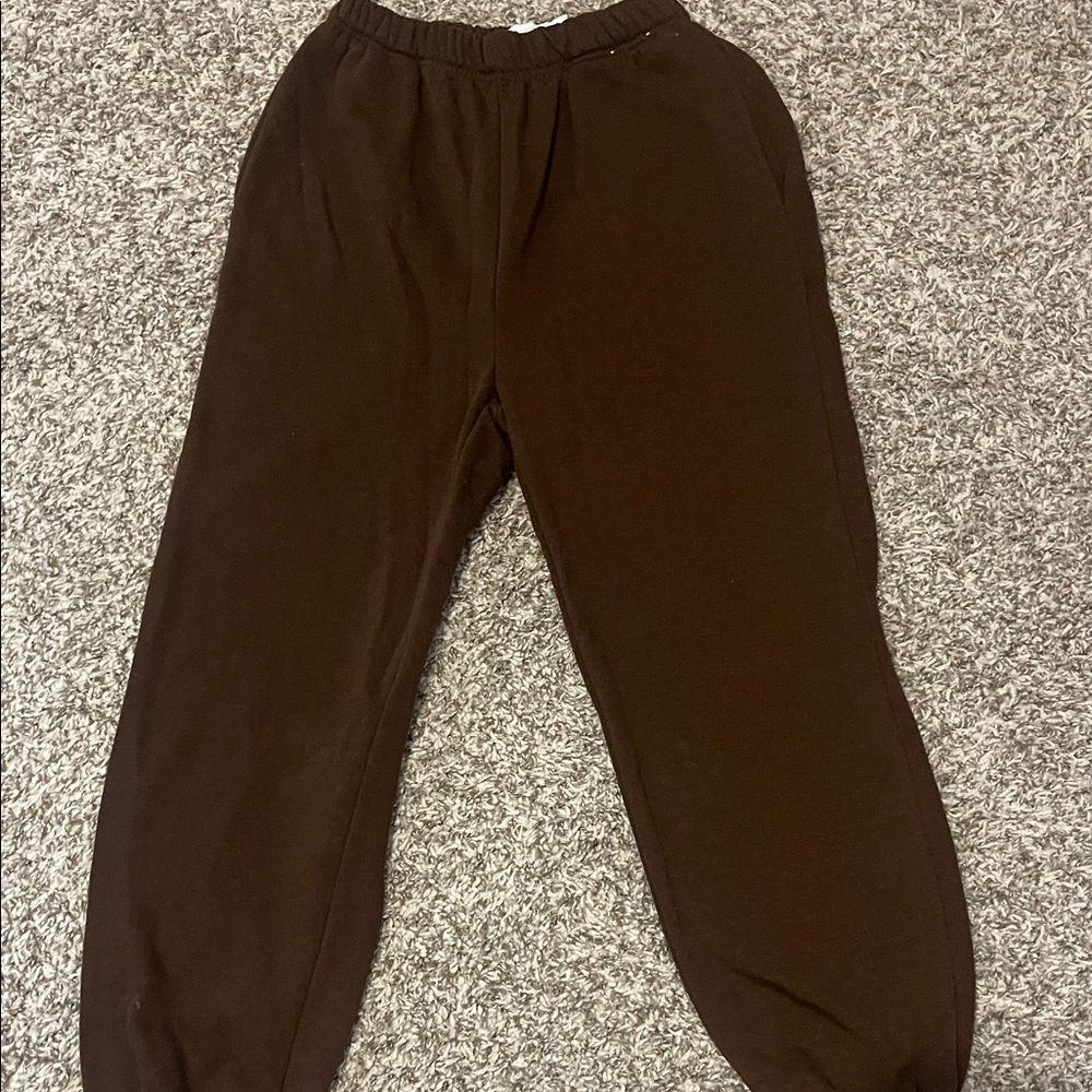 Brown Jogger Sweatpants Pants